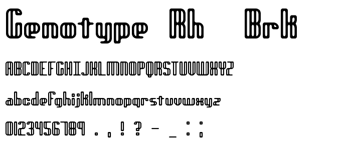 genotype RH -BRK- font